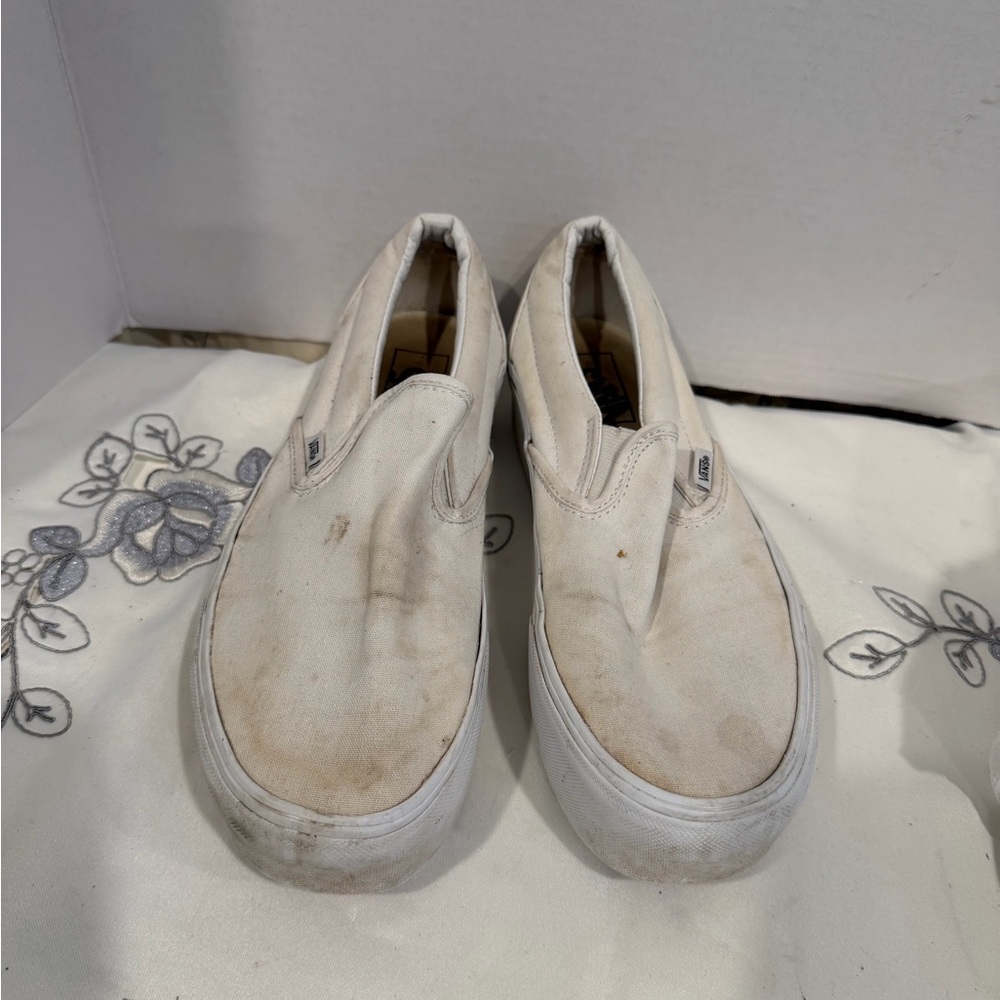Vans Classic White Slip-On Shoes